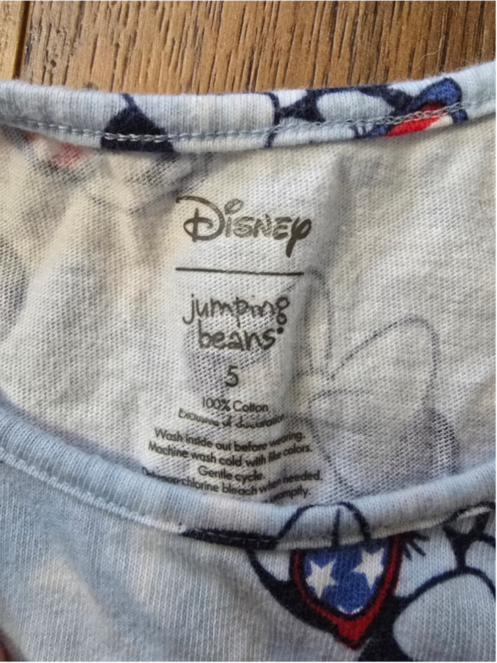 Girls Disney Light Blue Mickey Mouse Dress Size 5 - Picture 2 of 3